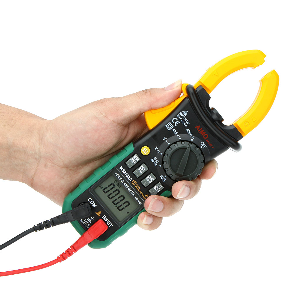 thumbnail image 2 of Digital Clamp Meter Multimeter MS2108A – AC/DC Current, Volt Tester 2 of 6
