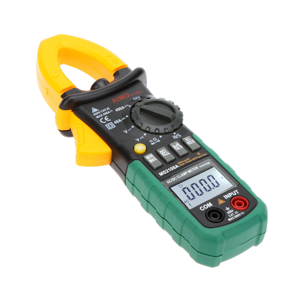 thumbnail image 2 of Digital Clamp Meter Multimeter MS2108A – AC/DC Current, Volt Tester 2 of 6